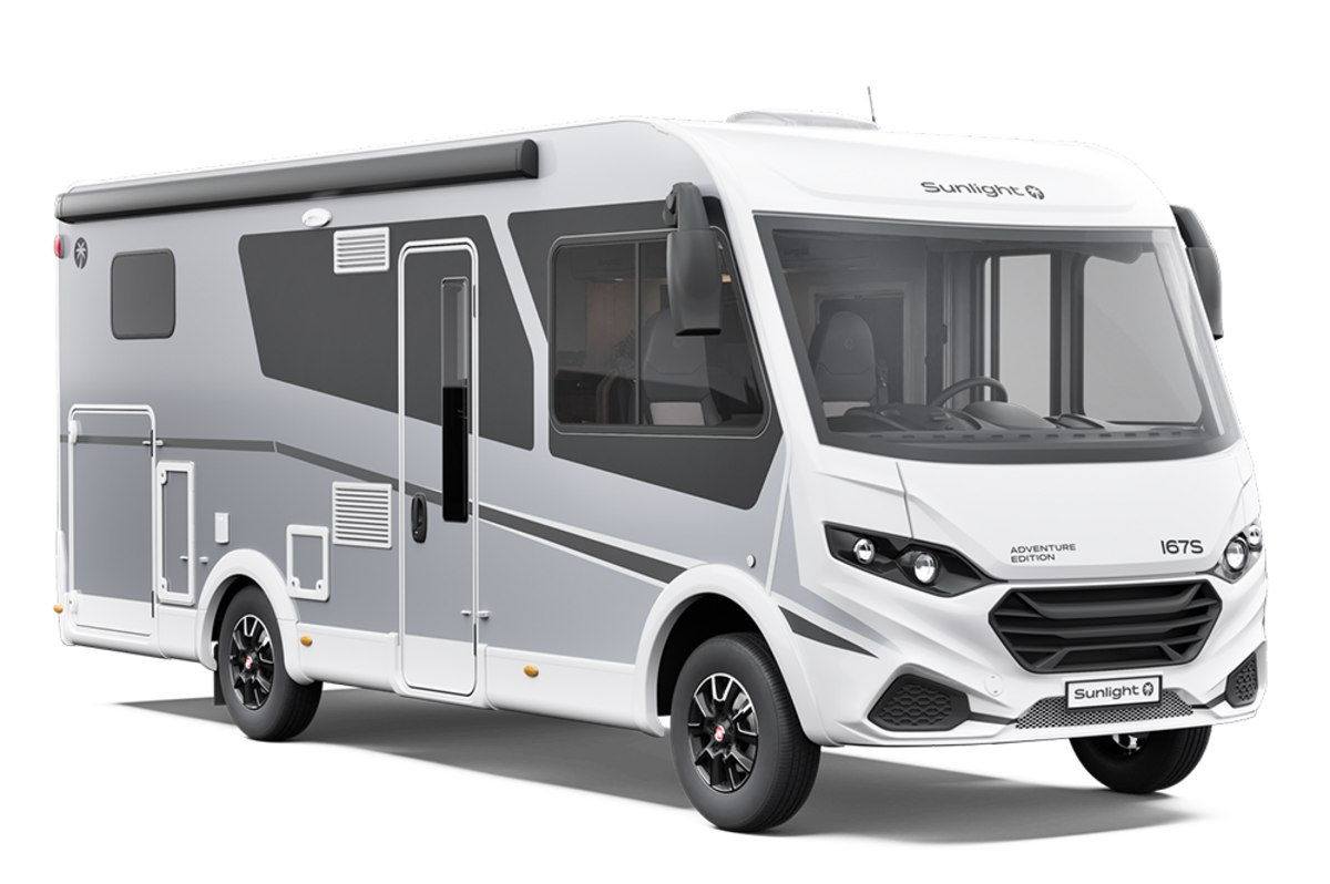 Produktbild eines vollintegrierten Wohnmobils.