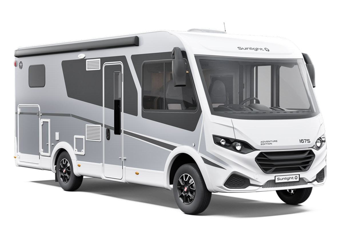 Produktbild eines vollintegrierten Wohnmobils.